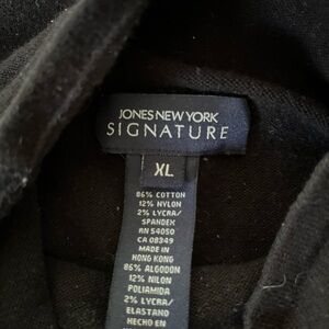 Jones New York Signature Black Garment XL
